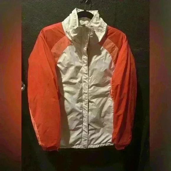 Women’s Columbia Fleece Lined Insulated White Pink Winter Jacket Size Large - Picture 1 of 6